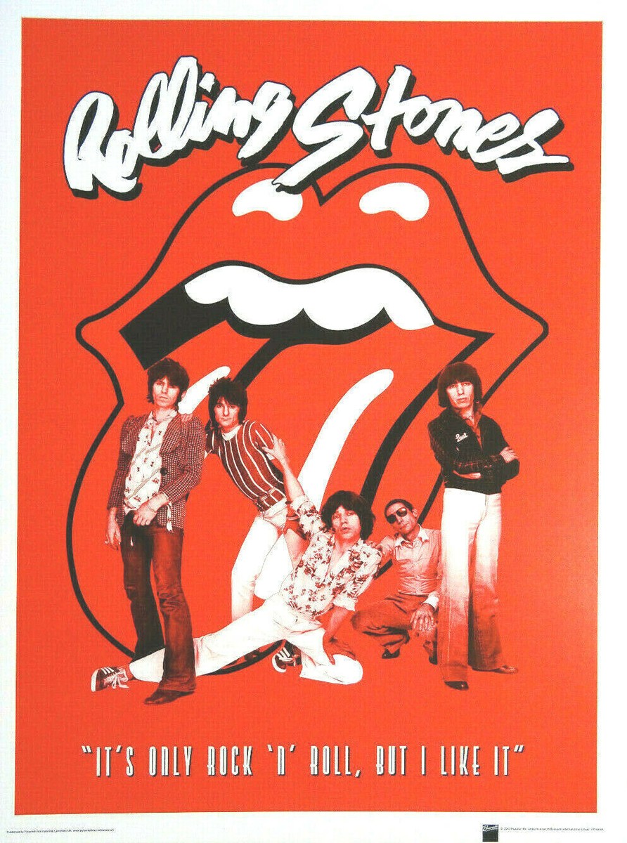ROLLING STONES KUNSTDRUCK ART PRINT IT'S ONLY ROCK 'N' ROLL