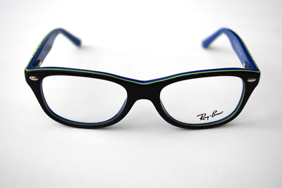 Ray-Ban Small Junior Black Blue Green Optical RB1544 3600 48-16-130 Eyeglasses
