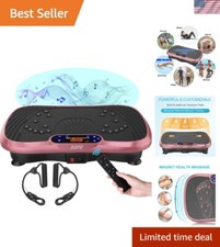 Vibration Plate Fitness Platform Exercise Machine Vibrating Lymphatic Drainag...