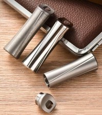 Titanium Pill Holder Case Organizer Container Waterproof Portable Keychain EDC