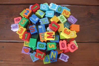 Duplo 2X2X2 Letter Number U PICK CHOOSE SINGLE Alphabet Truck Pattern ABCD 12345