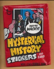 1976 Topps Hysterical History single Wax Pack 