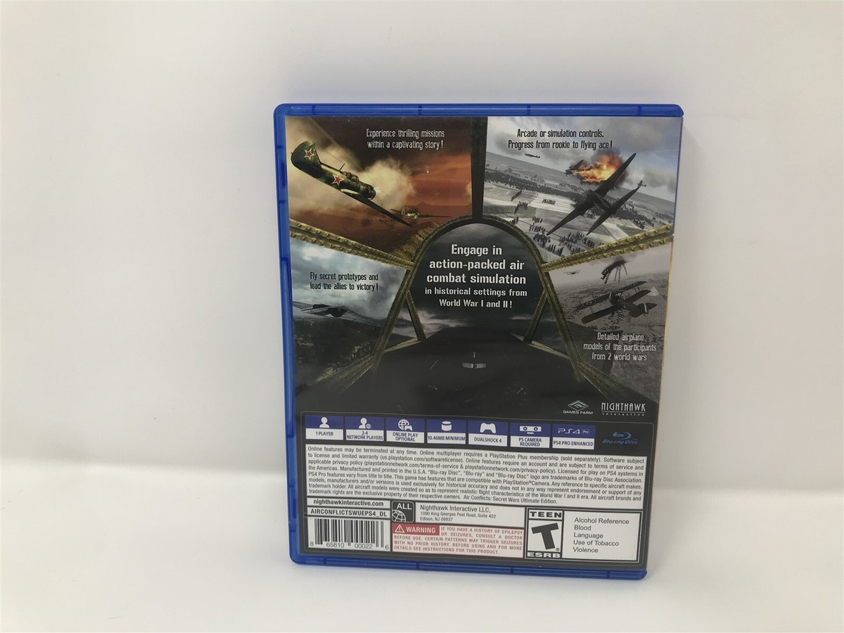 Jeu Air Conflict Secret Wars Ultimate Edition PS4 - Édition Ultime Complète - Bon état - Jeu De Combat Aérien