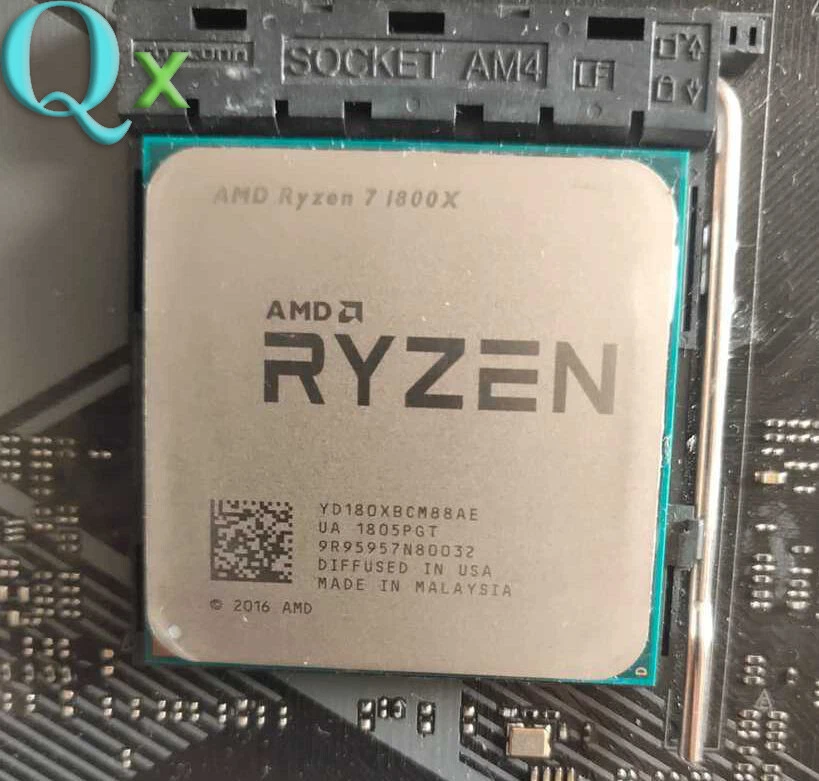 AMD Ryzen 7 1800X AM4 CPU Processor R7 1800x 8-Core 3.6 GHz (4.0 GHz Turbo) 95W