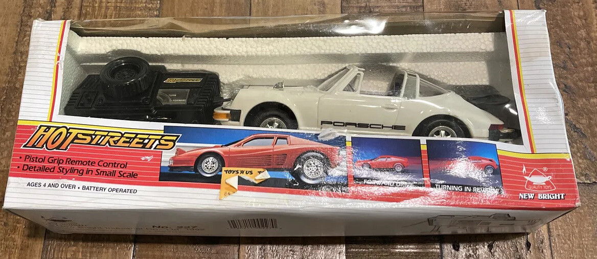 New Bright Streets Car Series 1992 White Porsche Remote Control