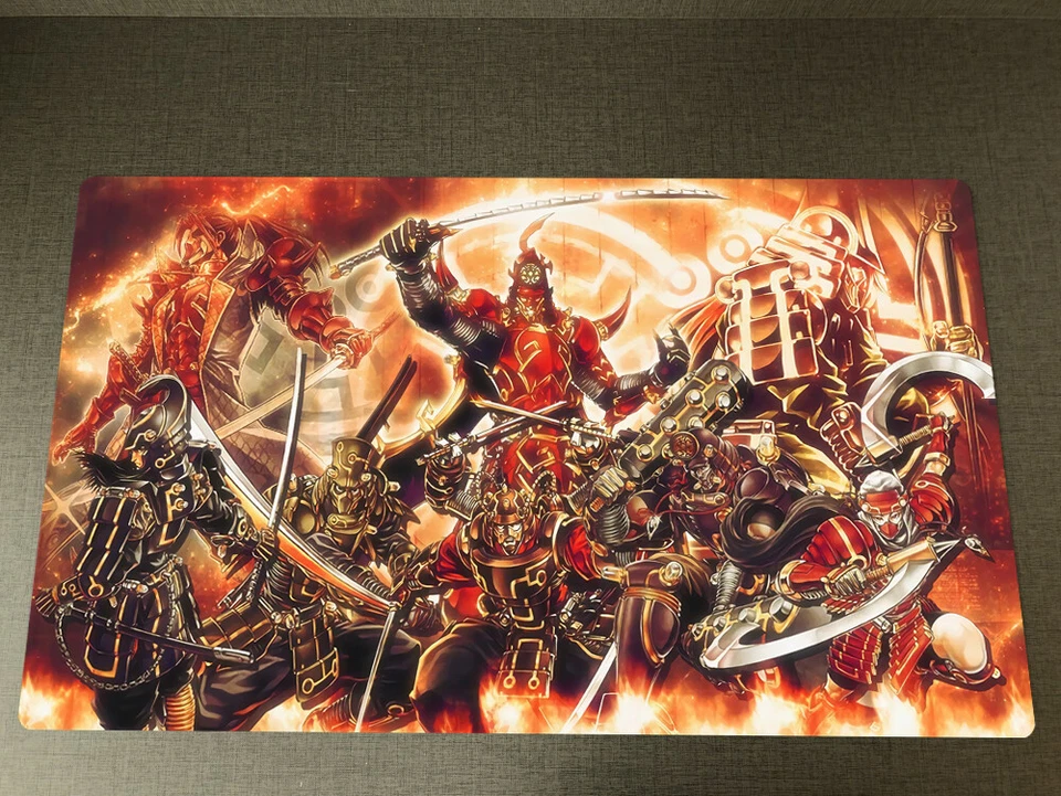 WVICM CCG Playmat Six Samurai Shi En TCG Matte Trading Card Game Matte Pad Gratis Tasche - Bild 1 von 4