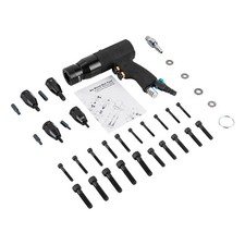 1/4" Pneumatic Rivet Nut Gun Rivnut Setting Gun M5, M6, M8, M10 Gun Heads