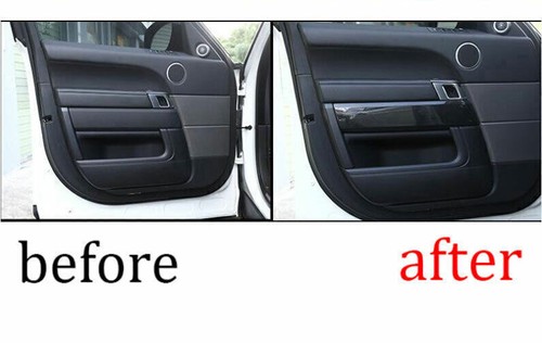 Fit for/Range Rover Sport/2014-2020 Inner/Door Panel Cover Trim/4pc Carbon Fiber - Picture 10 of 10