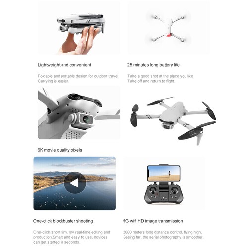 Mini Faltbar WiFi FPV Drohne Mit 8K-HD Kamera Selfie RC Quadrocopter Drone DE - Bild 4 von 21