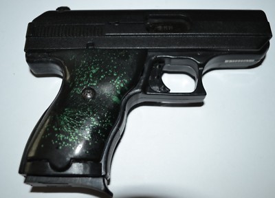 HI point C9 CF 380 pistol grips emerald speckles on black plastic