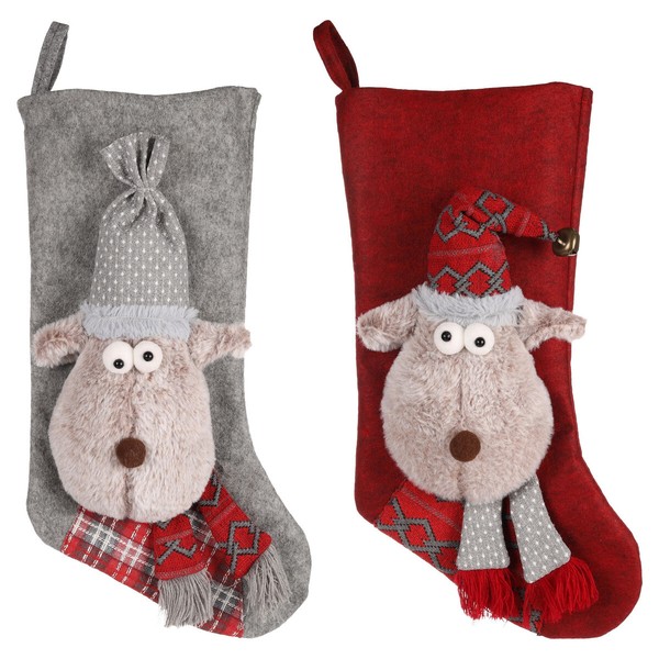 Flamingo Hundespielzeug Xmas Renda Rentier Socke 25X9X45Cm, BefüLlbar-image