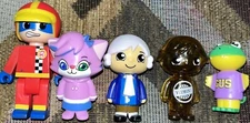 Ryans World Mini Figure 2" Lot Of 5 RW Toys Bonkers Alexa Race car Driver Gus