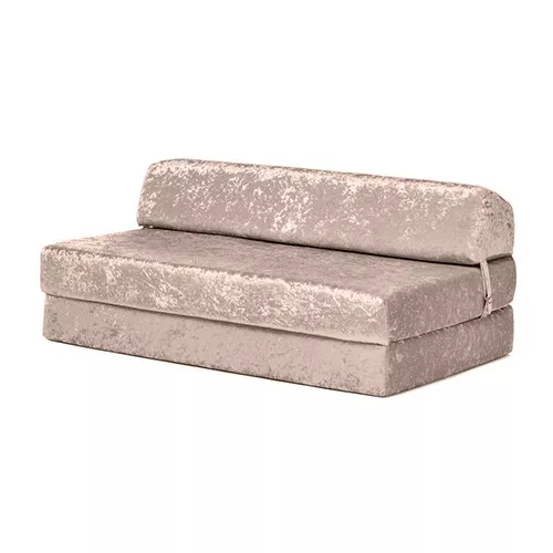 Crushed Velvet Z Bed Double Size Fold Out Guest Chairbed Sofa Seat Folding Futon - Picture 39 of 61