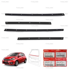 Set 4Dr Inner Weatherstrip Door Belt For Honda Brio 5 Dr Hatchback 2011 - 2018