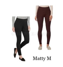 NEW WOMENS MATTY M PULL ON HIGH RISE SLUB PONTE LEGGING PANT VARIETY SIZE/COLOR