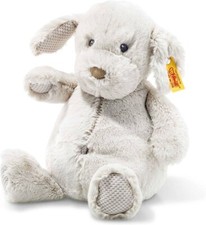 Steiff Plush Soft and Cuddly Friends Baster Puppy Dog, Gray, 28 cm, New