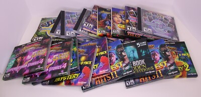 Lot of 25 PC CD-ROM Video Game Hidden Object Mystery I Spy Find It Games