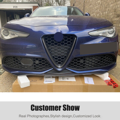 For Alfa Romeo Giulia Sport Sedan 2017-2020 Real Carbon Front