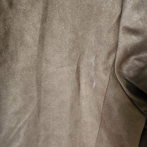 Ralph Lauren Brown Suede 2 Button Blazer Suit Jacket Size 40R 100% Polyester - Picture 11 of 14