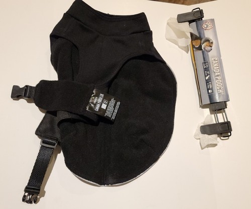Canada Pooch Expedition Dog Coat Black size 12" 8-12lbs - Picture 6 of 13