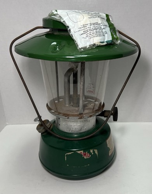 #ad #ad Vintage Coleman Lantern Thermos Green Dual Mantle Camping 220 228 $64.99