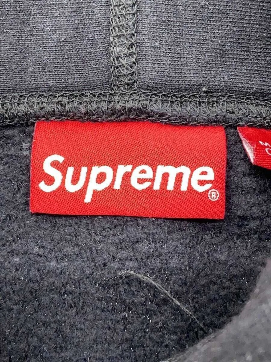 Felpa Supreme con cappuccio M cotone nero usata