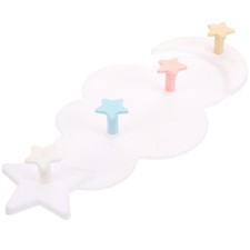 Removable Wall Hooks Cloud Shaped Clothes Hangers Coat Mounted Wood