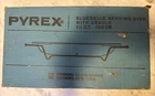Vintage Pyrex Bluebelle Blue Divided Serving Dish With Cradle 1.5 Qt 1063 M USA