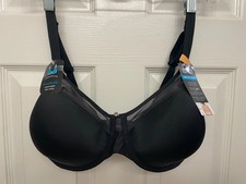 Bali One Smooth U Black 36DD Convertible Underwire Bra Full Coverage 3439