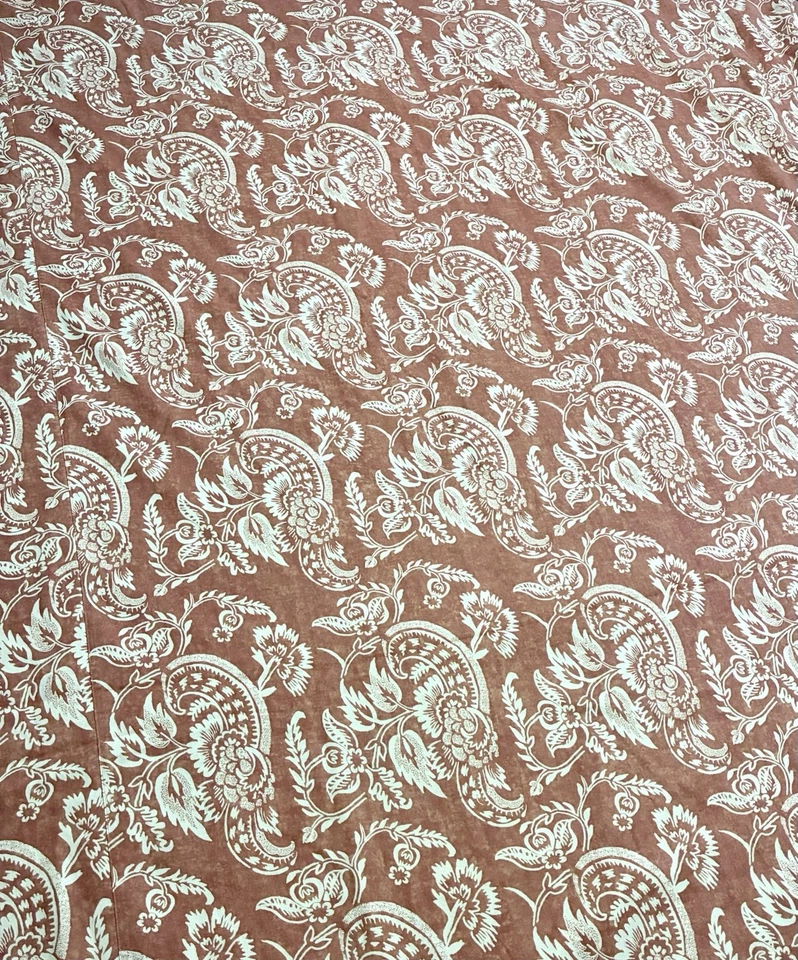 Funda nórdica Pottery Barn Alessandra Twin mezcla de lino terracota Foto 4 de 4