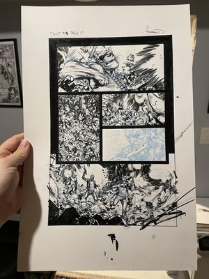 Teenage Mutant Ninja Turtles #11  ZACH HOWARD Signed Hand-Inked Comic Pg 17  IDW