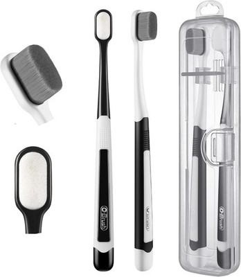 Ultra Extra Soft Toothbrush for Sensitive Gums, New Japanese 20,000 Micro Fine 