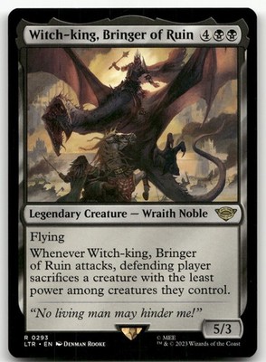 Witch-king, Bringer of Ruin #293 (NM) Lord of the Rings LTR Magic MTG