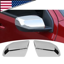 For 2023-2025 Chevy Colorado / GMC Canyon Chrome Top Half Mirror Covers Overlay