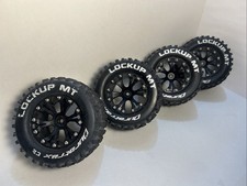 Used Duratrax Black Lockup MT 2.8" Truck 2WD Mounted Front C2 (Set Of 4)
