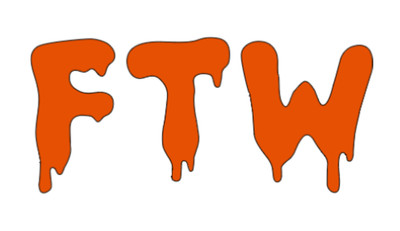 Vinyl Car Decal Sticker - FTW Motorcycle Biker window helmet truck world wheels