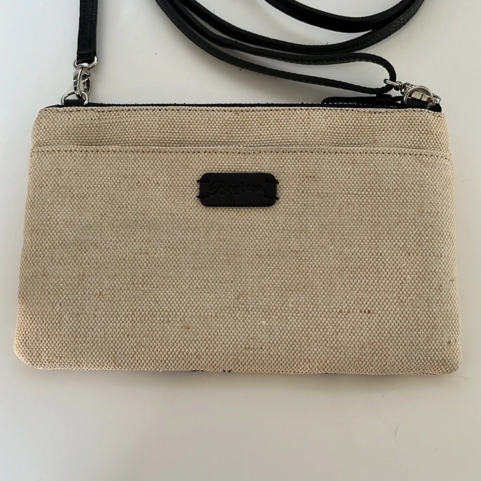 NWOT Brighton Wild Garden Embroidered Jute Crossbody Purse Flowers Floral New - Image 4 of 4