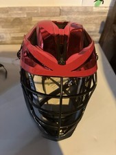 Cascade XRS Pro Lacrosse Helmet Full Face Large Red/Black Metallic Finish