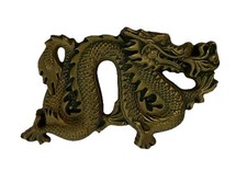 Vintage Brass Legendary Chinese DRAGON - Biker, Hippy 1981 Belt Baron Buckles