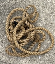 Used Rope Heavy Duty Jute 23 Feet Long 1 Inch Diameter
