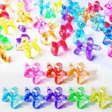 70 Pcs Mini Resin Balloon Dog Figurine to Hide Small Acrylic Bulk Balloon Ani...