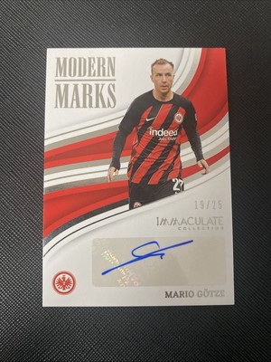 2023-24 Panini Immaculate Collection Mario Götze /25 Auto Color Match Frankfurt