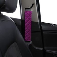 2-piece Seat Belt Cover Soft Car Shoulder Pad Vehicle Protector Cover