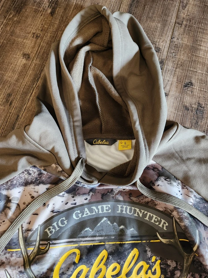 Cabela’s Big Game Hunter Sudadera con Capucha Para Hombre Talla Pequeña Camuflada Caza Sudadera Exterior Foto 4 de 4