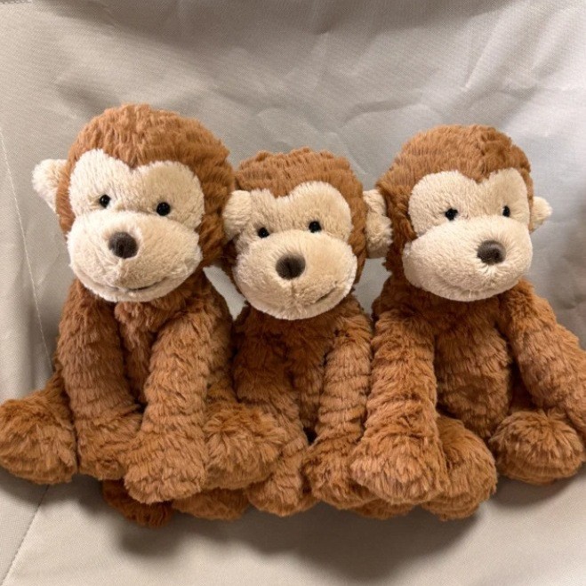 Jellycat Medium Fuddlewuddle Monkey Branded Soft Toy New with