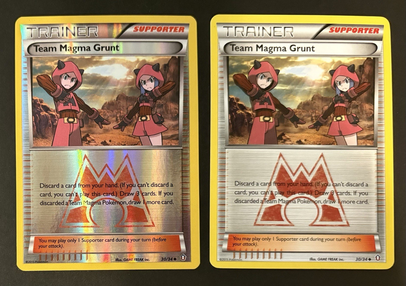 Team Magma Grunt 1 Reverse Holo 1 Reg 30/34 Double Crisis Pokemon LP