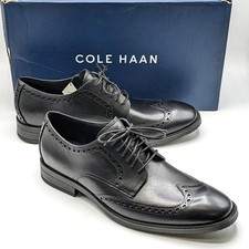 Zapato para hombre Cole Haan "Modern Essentials impermeable punta de ala Oxford" [negro] NUEVO