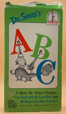 Dr Seuss's ABC plus 2 More Classics VHS 1989 **Buy 2 Get 1 Free**