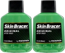 Mennen Skin Bracer Original After Shave 7 Fl Oz Pack of 2 Cool Soothing Care