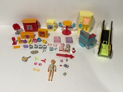 2003 Polly Pocket Designer Mall Replacement Parts Lot Booth Molds 48+ Pieces